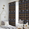 thumbnail image 5 of Blackout Kids Curtains,Colorful Geometric Striped Pattern Childrens Insulated Curtains Set Of 2,Bedroom Essentials,Toddler Room Decor 52x84in(132x213cm), 5 of 5
