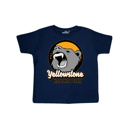 

Inktastic Yellowstone Growling Bear Gift Toddler Boy or Toddler Girl T-Shirt