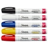 Sharpie Medium Point Oil-Based Paint Markers 5/Pkg-Black, Blue, Yellow, Red And White