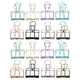 thumbnail image 1 of Clip de cola de milano hueco Clips de carpeta de cola larga multicolor Clip de papel herramienta decorativa de oficina (L), 1 of 5