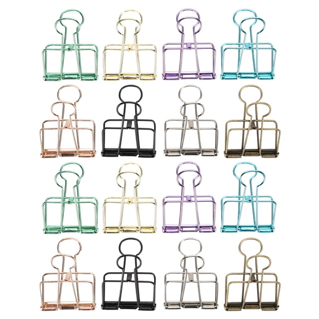 Multi-Color Binder Clips, Simple Fashion Firm Hollow Binder Clips, Living Room For Office Travel Kitchen L,M,S