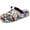 White, variant on Graffiti EVA Clogs for Men – Trendy Lightweight Garden Slippers with Adjustable Strap, Breathable Slip On Water Shoes, Anti-Slip Casual Sandals for Urban & Outdoor Use