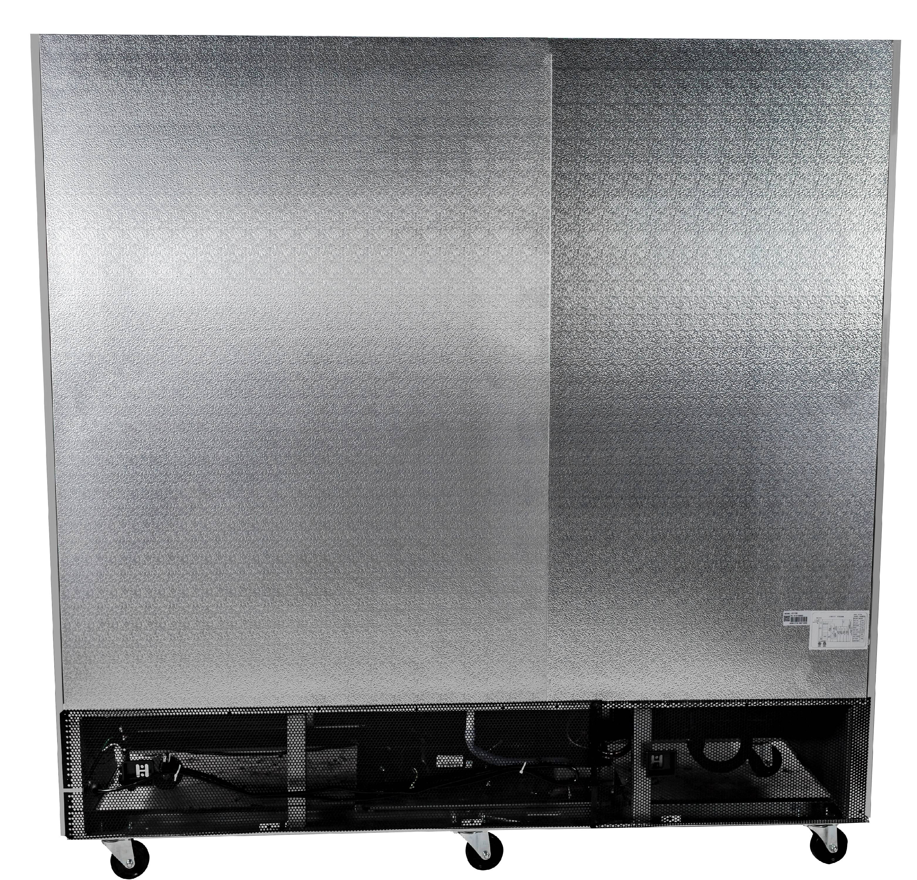Heavy Duty Commercial 72 cu ft Solid Stainless Steel Reach-In Refrigerator (3 Doors)
