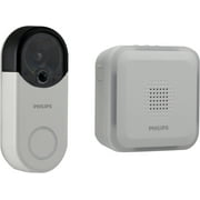 Philips Wireless Security Doorbell Chime Kit, Decoy Doorbell Camera, Motion-Activated Light, 32-Chime Doorbell