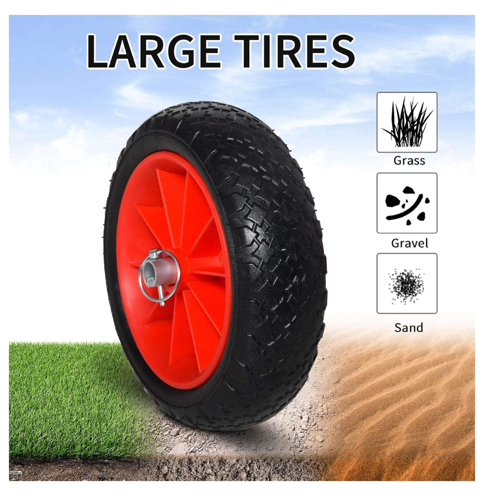 Kayak Cart, Trolley Trailer Kayak Wheels with Strong Aluminum Frame, Adjustable Width Crossbar, & Large Tires