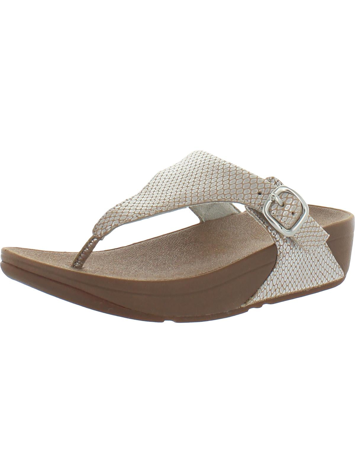 Fitflop Womens The Skinny Leather Toe Post FlipFlops