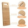 thumbnail image 3 of CTIRCHIU Natural Bamboo Washboard for Laundry Hand Washboard for Clothes Efficient Cleaning Board, 3 of 8