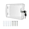 thumbnail image 6 of Clear Thermostat Lock Box With Key Lockable Thermostat Protective Covers Replacement Guard for Thermostats on Wall, 6 of 8
