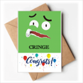 thumbnail image 1 of green scared emotion ce afraid Wedding Cards Congratulations Greeting Envelopes, 1 of 3