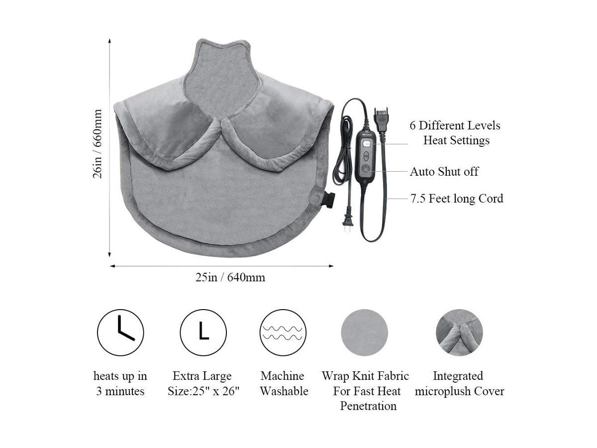 MARNUR Heating Pad with Fast Heating for Neck Shoulder and Upper Back