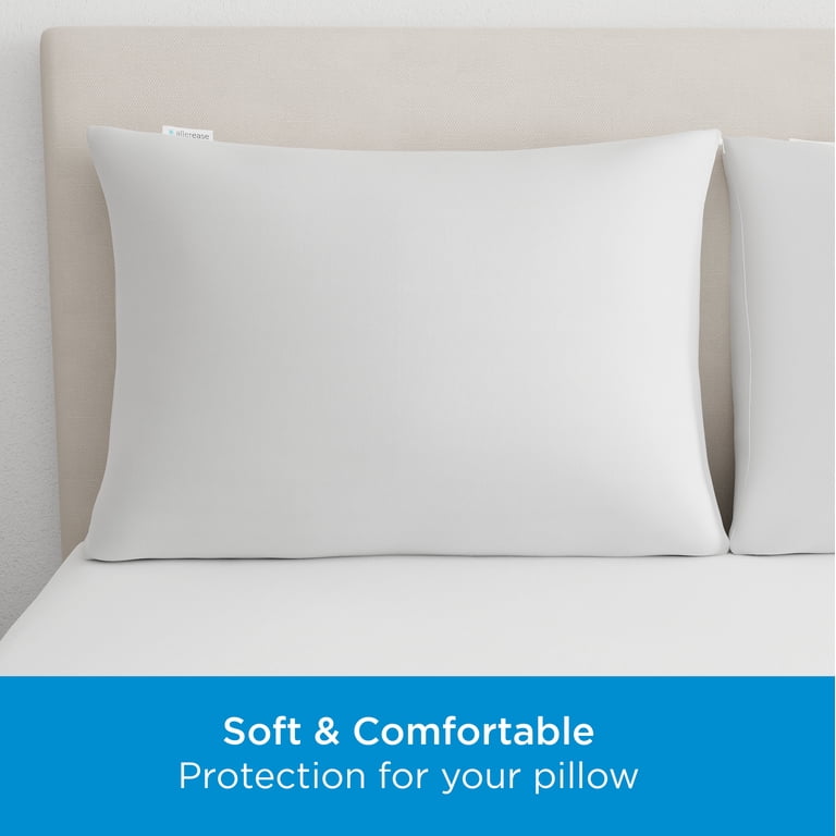 AllerEase Waterproof Pillow Protector, Standard/Queen, 2-Pack photo 5