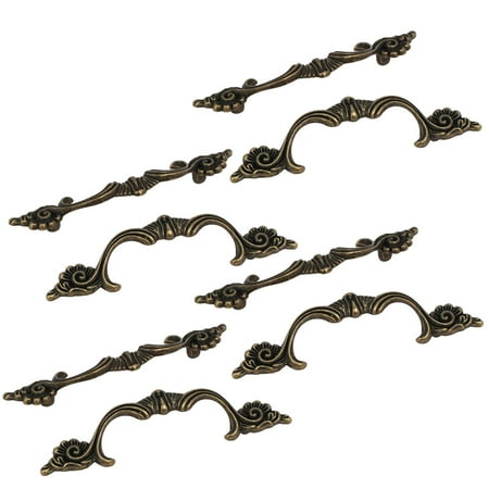 Billet Aluminum Door Handle Pulls - Unique Bargains Furniture Drawer Dresser Door Metal Pull Handles Bronze Tone 96mm Length 8PCS