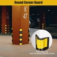 thumbnail image 3 of Yescom 31" Rubber Round Edge Corner Guard w/ Reflective Yellow Strip For Garage 4 Packs, 3 of 9