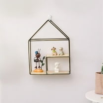 InsCrazy Floating Shelves for Wall for Kitchen Bathroom Laundry Room Office, Home Storage Rack No Drilling Required Wall Decoration