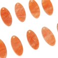 thumbnail image 3 of 10 piezas de pendientes de ovaladas de acrílico de acetato brillante para encontrar joyería hecha a mano DIY naranja Yuyangstore Pendiente DIY que hace el colgante, 3 of 8