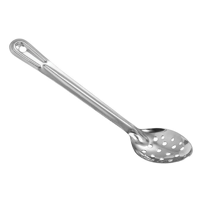 18-Inch Stainless Steel Slotted Basting Spoon NSF Winco BSSN-18 