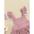 thumbnail image 6 of Newborn Baby Girl Summer Clothes 3 6 9 12 18 months Cute Lace Sleeveless Skirt  Ruffle Shorts Infant Skirt Outfits 2Pcs, 6 of 10