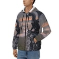 thumbnail image 3 of Goofa Black Dragon Cliff Dawn Pattern Mens Full-zip Hoodie, Zip-up Pullover Hooded Sweatshirt, Kangaroo Pocket Hoodie Ideal for Daily Wear, Travel, and Home-X-Large, 3 of 5