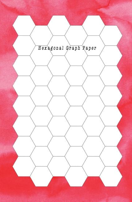 hexagonal graph paper hexagon paper large 05 inches 12 100