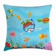 thumbnail image 1 of Ambesonne 24" x 24" Multi-color Polyester Decorative Pillow Cover, 1 of 2