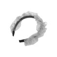 thumbnail image 5 of Unique Bargains 1 Pc Elegant Ruffled Headbands for Women Gray, 5 of 6