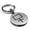 Silver, variant on Stainless Steel Potassium Carbonate Alchemy Symbol Round Medallion Keychain Circle Ring