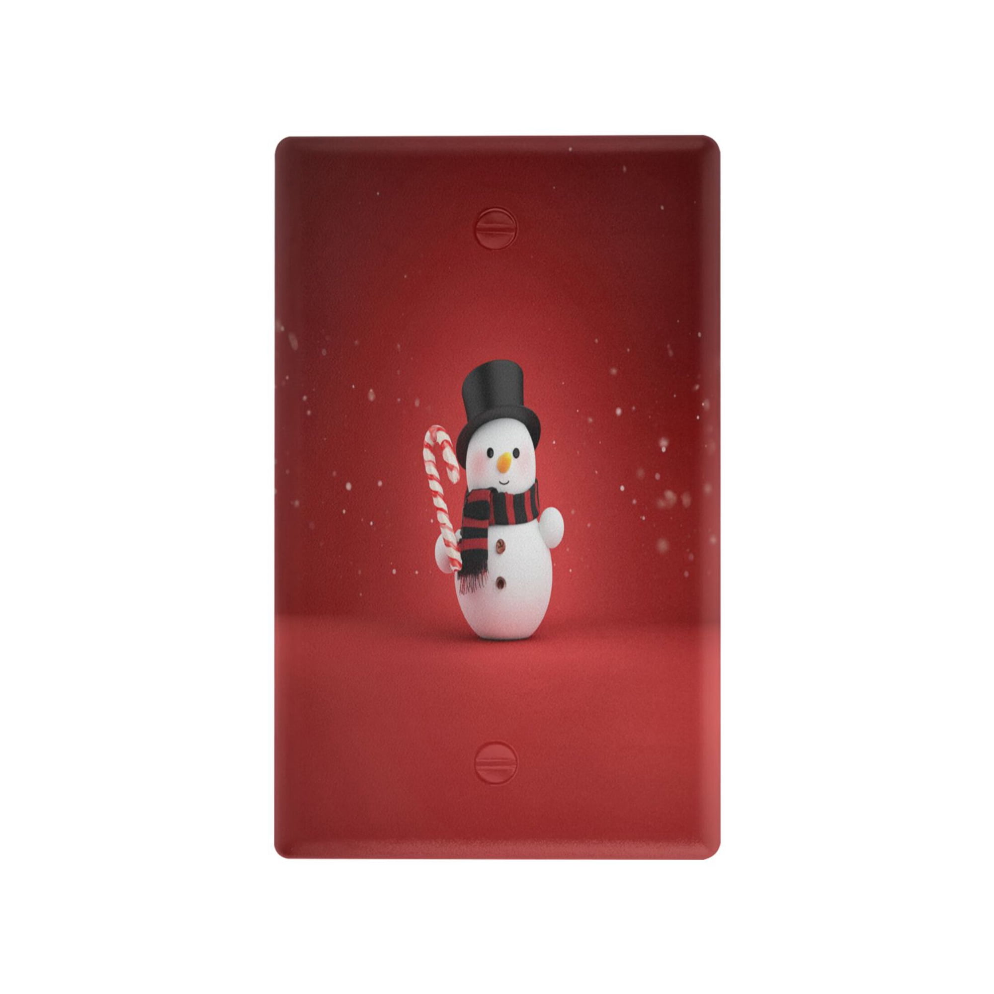 IAUYY Retardant PC Material Toggle Switch Switch Plate Covers Easy DIY Installation with Screws Light Switch Cover Plate Cute and Three-dimensional Snowman