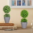 thumbnail image 6 of Realistic Artificial Potted Plants Dense Small Leaf Greenery Indoor Outdoor Decor for Home Office Garden Decoration Perfect Lifelike Green Plant Solution for Any Space Style A, 6 of 7