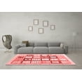 thumbnail image 3 of Ahgly Company Indoor Square Abstract Red Contemporary Area Rugs, 6' Square, 3 of 4