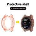 thumbnail image 2 of Kuymtek Estuche protector con marco de reloj para Garmin Fenix ​​7 (rosa transparente), 2 of 9