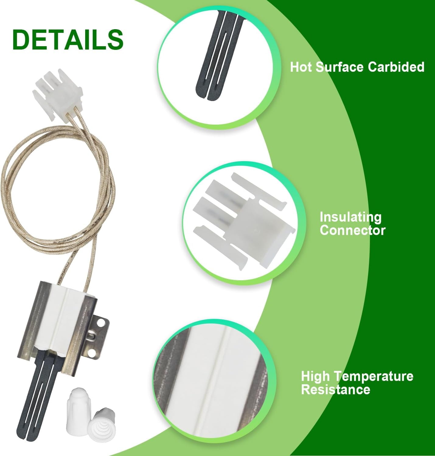 WB13X25262 WB13K10043 Gas Oven Range Igniter Compatible with GE Oven Igniter Replacement Parts WB13K10041 AP5985820 PS11725183 Gas Range Oven Igniter Glowbar