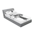 thumbnail image 3 of Ambesonne Tree Fitted Sheet & Pillow Sham Set, Olive Tree Retro Nature, Queen, Black White, 3 of 3