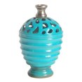 thumbnail image 2 of Northlight 9.5" Shiny Cutout Outdoor Patio Bottle Vase - Orange/Gray, 2 of 4