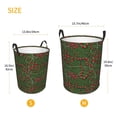 thumbnail image 5 of Balery Red Snake Round Laundry Basket with Handles Waterproof Freestanding Laundry Hamper for Clothes Toys in the Dorm and Family-Medium, 5 of 8