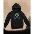 thumbnail image 5 of Skull & Crossbones Silhouette Black Adult Pullover Hoodie, 5 of 6