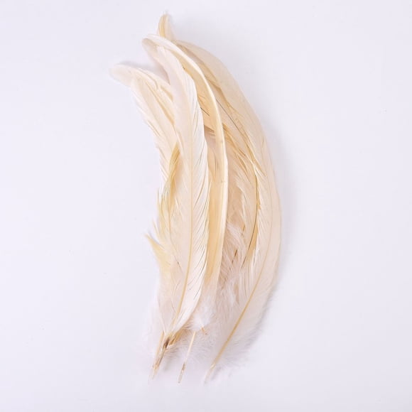 DEBGFS 10pcs/pack Natural Ostrich Craft Black Feather for Centerpieces DIY Wedding Home Party Decorations Feather Supplies Jewelry Making,white