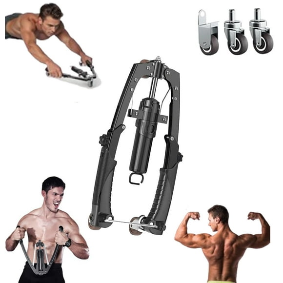 Mymus CoreFlex Twister Pro,Hydraulic Power Chest Press Machine,All-in-One Adjustable Hydraulic Arm Exerciser Twister Bar, ABS and Upper Body Fitness Equipment for Home Gym Workout