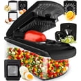 thumbnail image 1 of Picador de Verduras Fullstar Negro 8 en 1 con Espiralizador y Contenedor, 1 of 7
