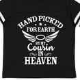 thumbnail image 4 of Inktastic Handpicked for Earth by My Cousin in Heaven with Angel Wings Boys or Girls Toddler T-Shirt, 4 of 5