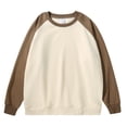 thumbnail image 3 of Gytharion Men's Color-blocking Sweatshirts Raglan Sleeve Solid Color Classic Pullovers Fall Comfortable Pullover Tops, 3 of 5