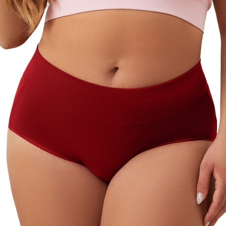 Icvfdpl Women S Panties Solid Seamless Plus Size Mid High Waist Hollow Leisure Relaxed Fit Womens Underwear Briefs L