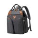 thumbnail image 2 of Mochila Para Pañales De Bebé, Bolsa Grande Para Cambiar Pañales, Para Acampar, Picnic Al Aire Libre, Color Gris Oscuro, 2 of 10