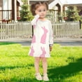 thumbnail image 7 of Rabbit Pattern Design Girls'long-sleeved dress Thickened A-dress Warm Dress Basic Shirt Party Dresses, 7 of 7
