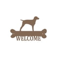 thumbnail image 1 of Precision Metal Art POINTERWELCOME-18BRZ 18 in. Pet Pointer Steel Laser Cut Wall Art With Welcome Script in a Rich Bronze, 1 of 1