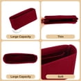 thumbnail image 4 of Organizador de bolso, molde de bolso de fieltro, 9.5"x2.4"x4.3", negro, 4 of 6