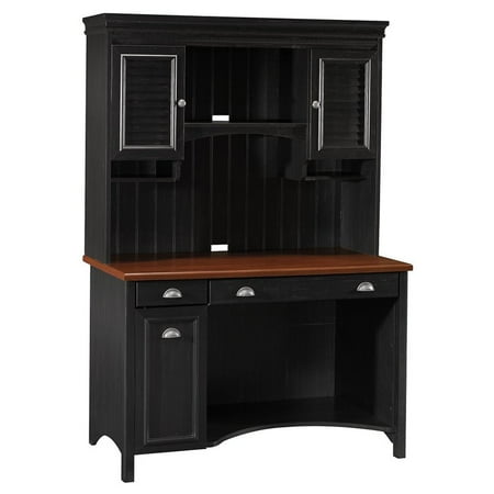 Bush Stanford Computer Desk With Hutch In Antique Black - Walmart.com Bush Stanford Computer Desk with Hutch in Antique Black - Bush Stanford Computer Desk With Hutch In Antique Black - Walmart.com
