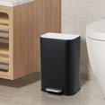 thumbnail image 1 of 12L Stainless Steel Step Trash Can with Soft-Close Lid – Hands-Free Kitchen & Bathroom Garbage Bin, 1 of 8
