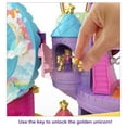 thumbnail image 6 of Polly Pocket Rainbow Funland Theme Park Playset, Unicorn Toy with 2 Micro Dolls & 25 Surprises, 6 of 8