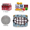 thumbnail image 4 of FORMRS Reusable Lunch Bag for Work School Leakproof Insulated Cooler with Adjustable Shoulder Strap, Blue Hockey Pattern, 4 of 6