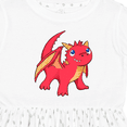 thumbnail image 4 of Inktastic Cute Baby Red Dragon Girls Toddler Dress, 4 of 5